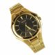RELOJ SEIKO CON CORREA DORADA DE ACERO INOXIDABLE, CAJA DE ACERO INOXIDABLE, CABALLERO