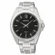 RELOJ SEIKO CON CORREA PLATEADA DE ACERO INOXIDABLE, CAJA DE ACERO INOXIDABLE, CABALLERO