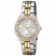 RELOJ GUESS  CORREA PLATEADA DORADA DE ACERO INOXIDABLE, CAJA DE ACERO INOXIDABLE, DAMA