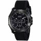 RELOJ GUESS CON CORREA NEGRA DE SILI, CAJA DE ACERO INOXIDABLE, CABALLERO