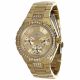 RELOJ GUESS CON CORREA DORADA DE ACERO INOXIDABLE, CAJA DE ACERO INOXIDABLE, DAMA