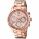 RELOJ GUESS CON CORREA ORO ROSA DE ACERO INOXIDABLE, CAJA DE ACERO INOXIDABLE, DAMA
