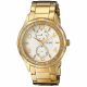 RELOJ GUESS CON CORREA DORADA DE ACERO INOXIDABLE, CAJA DE ACERO INOXIDABLE, DAMA