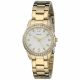 RELOJ GUESS CON CORREA DORADA DE ACERO INOXIDABLE, CAJA DE ACERO INOXIDABLE, DAMA