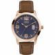 RELOJ GUESS CON CORREA MARRON DE CUERO, CAJA DE ACERO INOXIDABLE, CABALLERO
