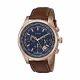 RELOJ GUESS CON CORREA MARRON DE CUERO, CAJA DE ACERO INOXIDABLE, CABALLERO