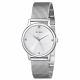 RELOJ GUESS CON CORREA PLATEADA DE ACERO INOXIDABLE, CAJA DE ACERO INOXIDABLE, DAMA