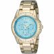 RELOJ GUESS CON CORREA DORADA DE ACERO INOXIDABLE, CAJA DE ACERO INOXIDABLE, DAMA
