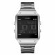RELOJ GUESS CON CORREA PLATEADA DE ACERO INOXIDABLE, CAJA DE ACERO INOXIDABLE, UNISEX
