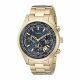 RELOJ GUESS CON CORREA DORADA DE ACERO INOXIDABLE, CAJA DE ACERO INOXIDABLE, CABALLERO