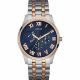 RELOJ GUESS CON CORREA DOS TONOS DE ACERO INOXIDABLE, CAJA DE ACERO INOXIDABLE, CABALLERO