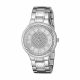 RELOJ GUESS CON CORREA PLATEADA DE ACERO INOXIDABLE, CAJA DE ACERO INOXIDABLE, DAMA