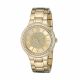 RELOJ GUESS CON CORREA DORADA DE ACERO INOXIDABLE, CAJA DE ACERO INOXIDABLE, DAMA