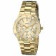 RELOJ GUESS CON CORREA DORADA DE ACERO INOXIDABLE, CAJA DE ACERO INOXIDABLE, DAMA