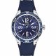 RELOJ GUESS CON CORREA AZUL DE SILI, CAJA DE ACERO INOXIDABLE, CABALLERO