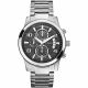 RELOJ GUESS CON CORREA PLATEADA DE ACERO INOXIDABLE, CAJA DE ACERO INOXIDABLE, CABALLERO