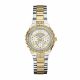 RELOJ GUESS CON CORREA DOS TONOS DE ACERO INOXIDABLE, CAJA DE ACERO INOXIDABLE, DAMA