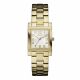 RELOJ GUESS CON CORREA DORADA DE ACERO INOXIDABLE, CAJA DE ACERO INOXIDABLE, DAMA