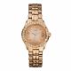 RELOJ GUESS CON CORREA ORO ROSA DE ACERO INOXIDABLE, CAJA DE ACERO INOXIDABLE, DAMA