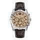 RELOJ GUESS CON CORREA MARRON DE CUERO, CAJA DE ACERO INOXIDABLE, CABALLERO