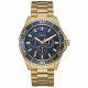 RELOJ GUESS CON CORREA DORADA DE ACERO INOXIDABLE, CAJA DE ACERO INOXIDABLE, CABALLERO