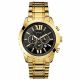 RELOJ GUESS CON CORREA DORADA DE ACERO INOXIDABLE, CAJA DE ACERO INOXIDABLE, CABALLERO