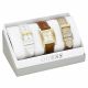 RELOJ GUESS CON CORREA MARRON DE CUERO, CAJA DE ACERO INOXIDABLE, DAMA