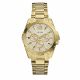 RELOJ GUESS CON CORREA DORADA DE ACERO INOXIDABLE, CAJA DE ACERO INOXIDABLE, DAMA