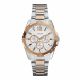 RELOJ GUESS CON CORREA DOS TONOS DE ACERO INOXIDABLE, CAJA DE ACERO INOXIDABLE, DAMA