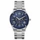 RELOJ GUESS CON CORREA PLATEADA DE ACERO INOXIDABLE, CAJA DE ACERO INOXIDABLE, CABALLERO