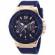 RELOJ GUESS CON CORREA AZUL DE SILI, CAJA DE ACERO INOXIDABLE, CABALLERO