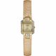 RELOJ GUESS CON CORREA DORADA DE CUERO, CAJA DE ACERO INOXIDABLE, DAMA