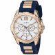 RELOJ GUESS CON CORREA AZUL DE SILI, CAJA DE ACERO INOXIDABLE, CABALLERO