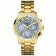 RELOJ GUESS CON CORREA DORADA DE ACERO INOXIDABLE, CAJA DE ACERO INOXIDABLE, DAMA