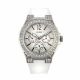 RELOJ GUESS CON CORREA BLANCA DE SILI, CAJA DE ACERO INOXIDABLE, DAMA