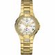 RELOJ GUESS CON CORREA DORADA DE ACERO INOXIDABLE, CAJA DE ACERO INOXIDABLE, DAMA