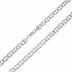 CADENA GUCCI PLANA 2 EN 1 UN LADO LISO EL OTRO LADO PAVE 140