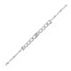 PLATA 925 PULSERA GRUMETTA ALTERNADA CON VALENTINO MARTILLADA 3X1 100 21.5