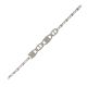 CADENA VALENTINO DIAMANTADA DE LINEAS VERTICALES ALTERNADA CON GUCCI PLANA 1X1 140