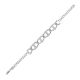 PULSERA VALENTINA LISA CON PAVE EN LAS CONEXIONES DE LOS ESLABONES 120