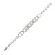 PULSERA VALENTINA LISA CON PAVE EN LAS CONEXIONES DE LOS ESLABONES 140